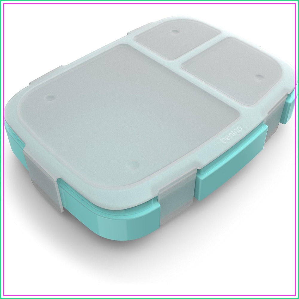 Meal Prep Healthy Lunch - 4-Compartment Meal Prep Container with Transparent