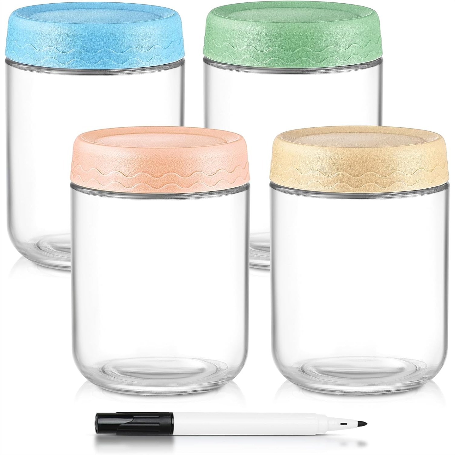 Meal Prep Chia Pudding - 16 Oz Glass Overnight Oats Containers