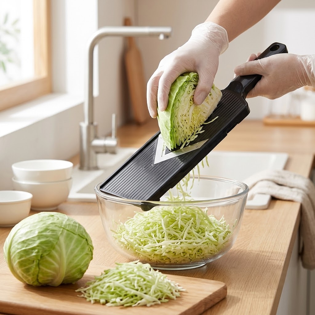 Meal Prep With Potatoes - Manual Vegetable Slicer Shredder, Stainless Steel