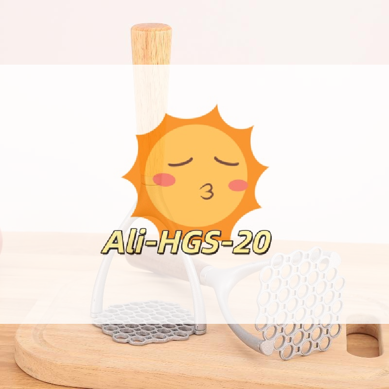 Meal Prep With Potatoes - Potato Masher Manual with Wood Handle