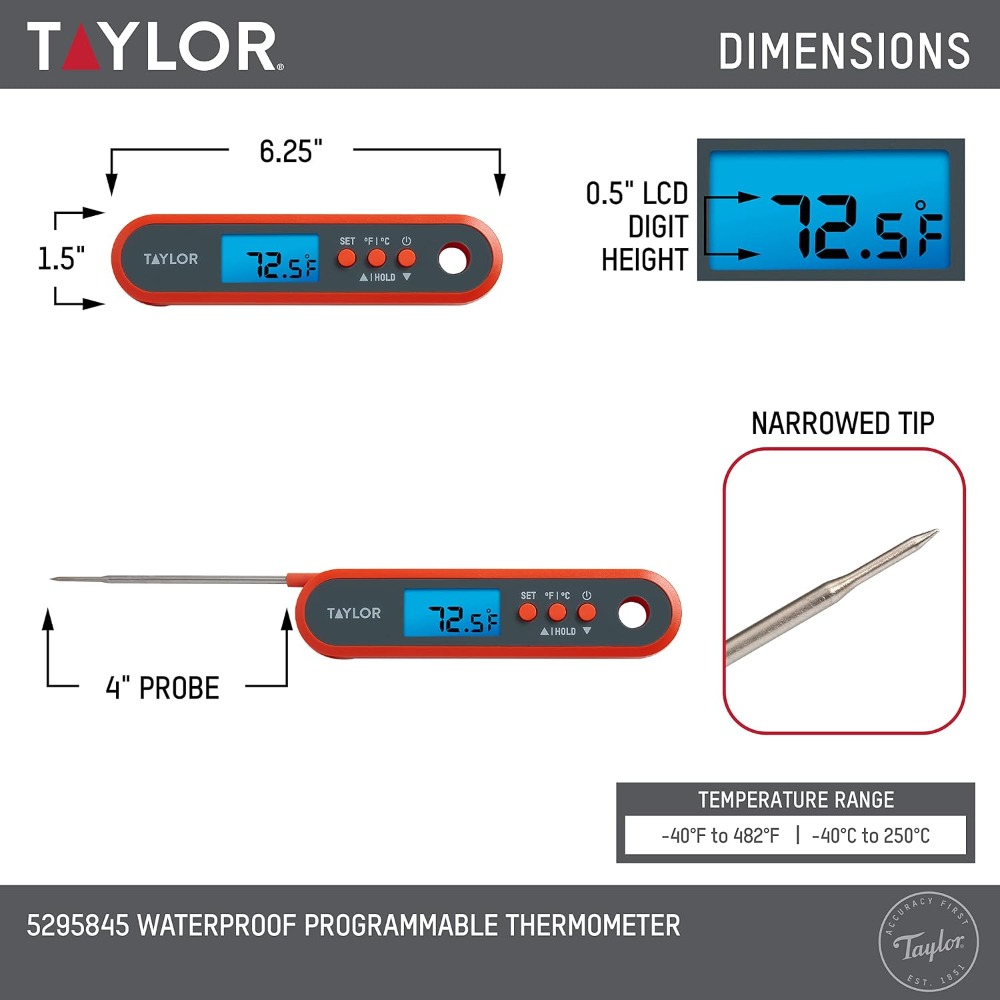 Digital Waterproof Meat Thermo - đánh giá và giá Meal Prep High Protein