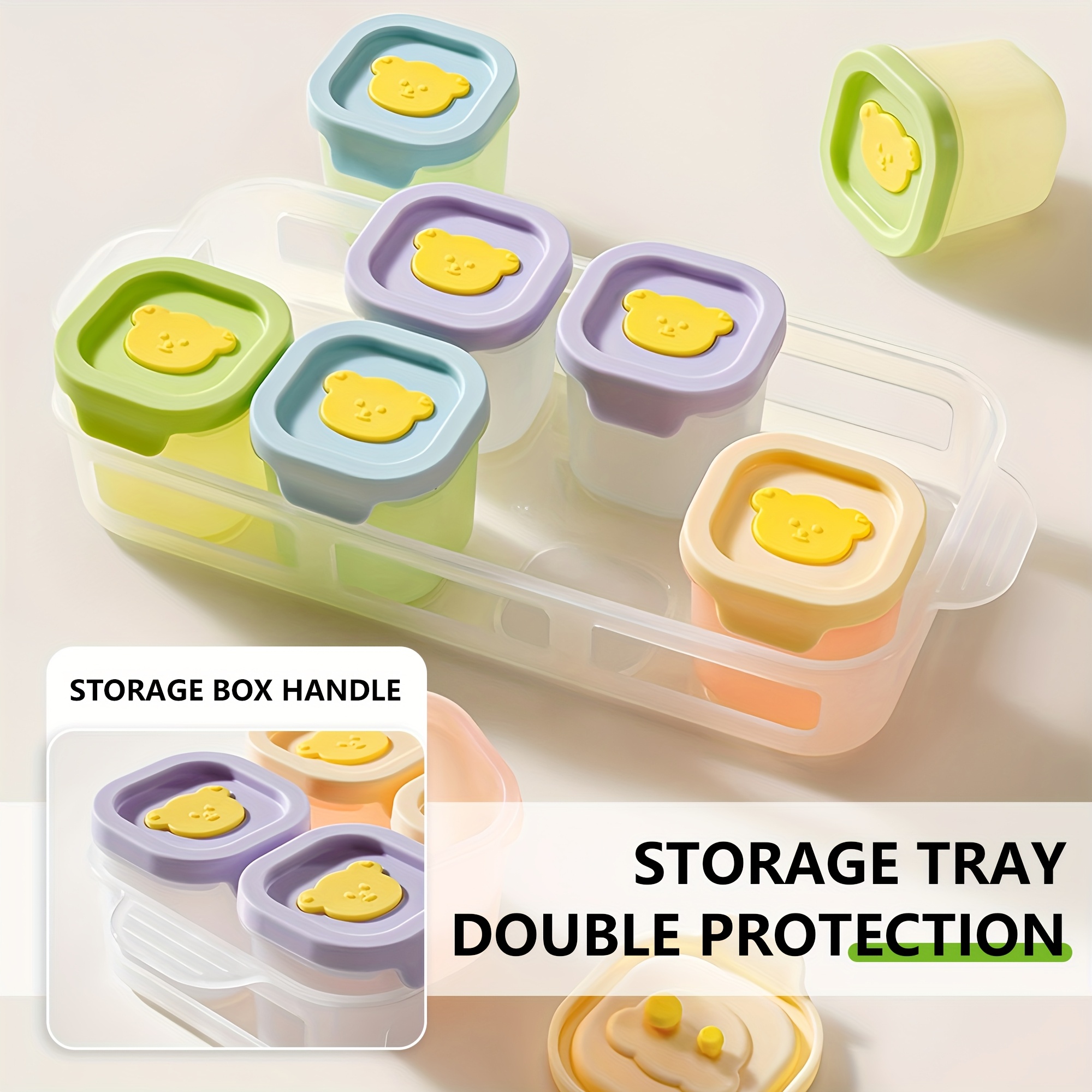 9pcs Silicone Food Storage Con - đánh giá và giá Meal Prep Chia Pudding