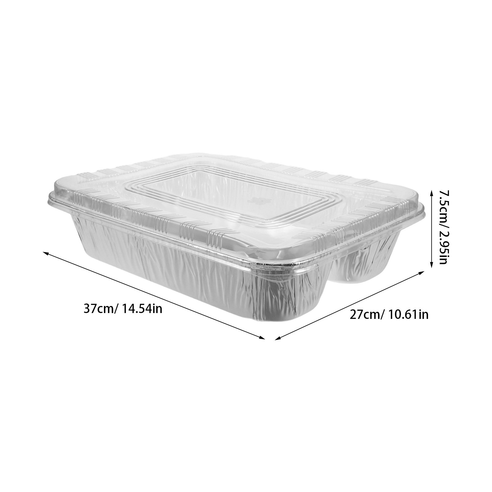 4Sets Aluminum Foil Tray Recta - đánh giá và giá Meal Prep Food