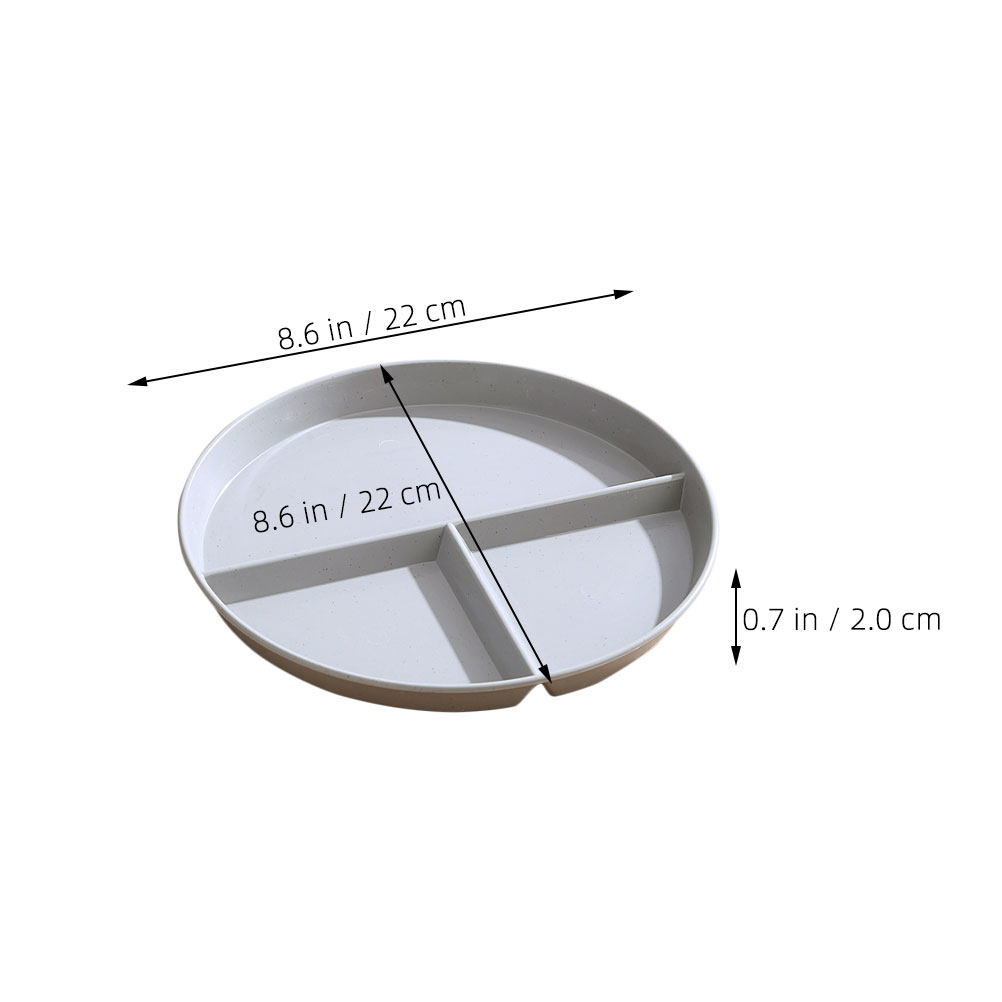 5Pcs Sectioned Plates Round Di - đánh giá và giá Meal Prep Diet