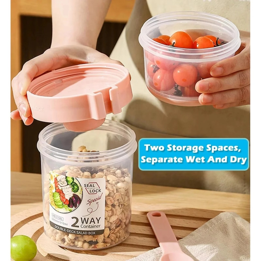 Portable Salad Cup Breakfast C - đánh giá và giá Meal Prep Oatmeal Jars