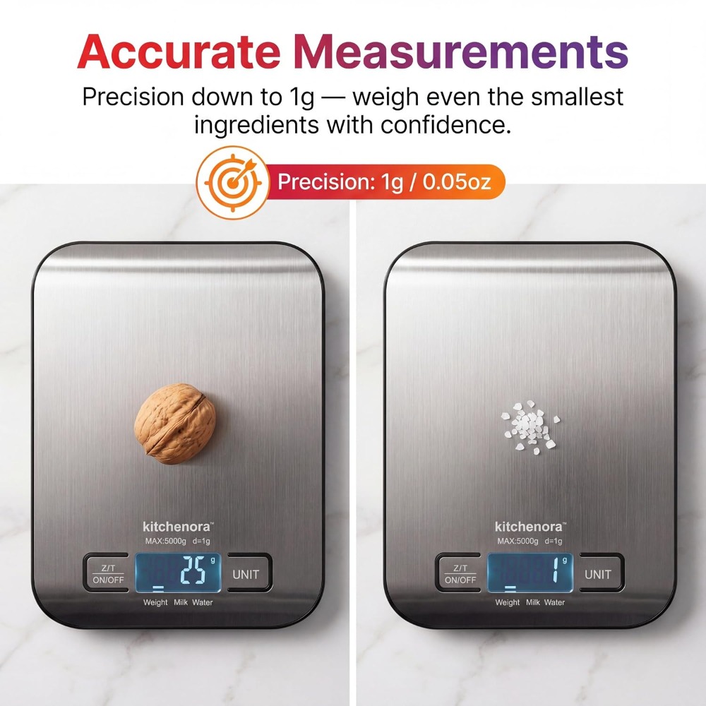 Digital Kitchen Scale 11lb 5kg - đánh giá và giá Meal Prep Keto