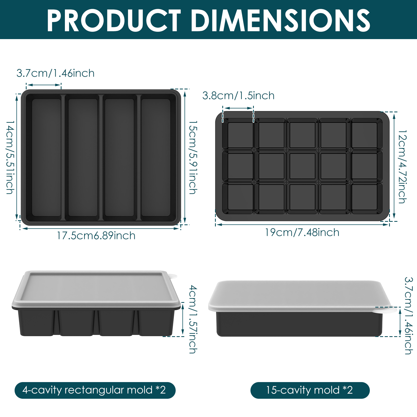 4 Pack Silicone Freezer Tray w - đánh giá và giá Meal Prep Chia Pudding