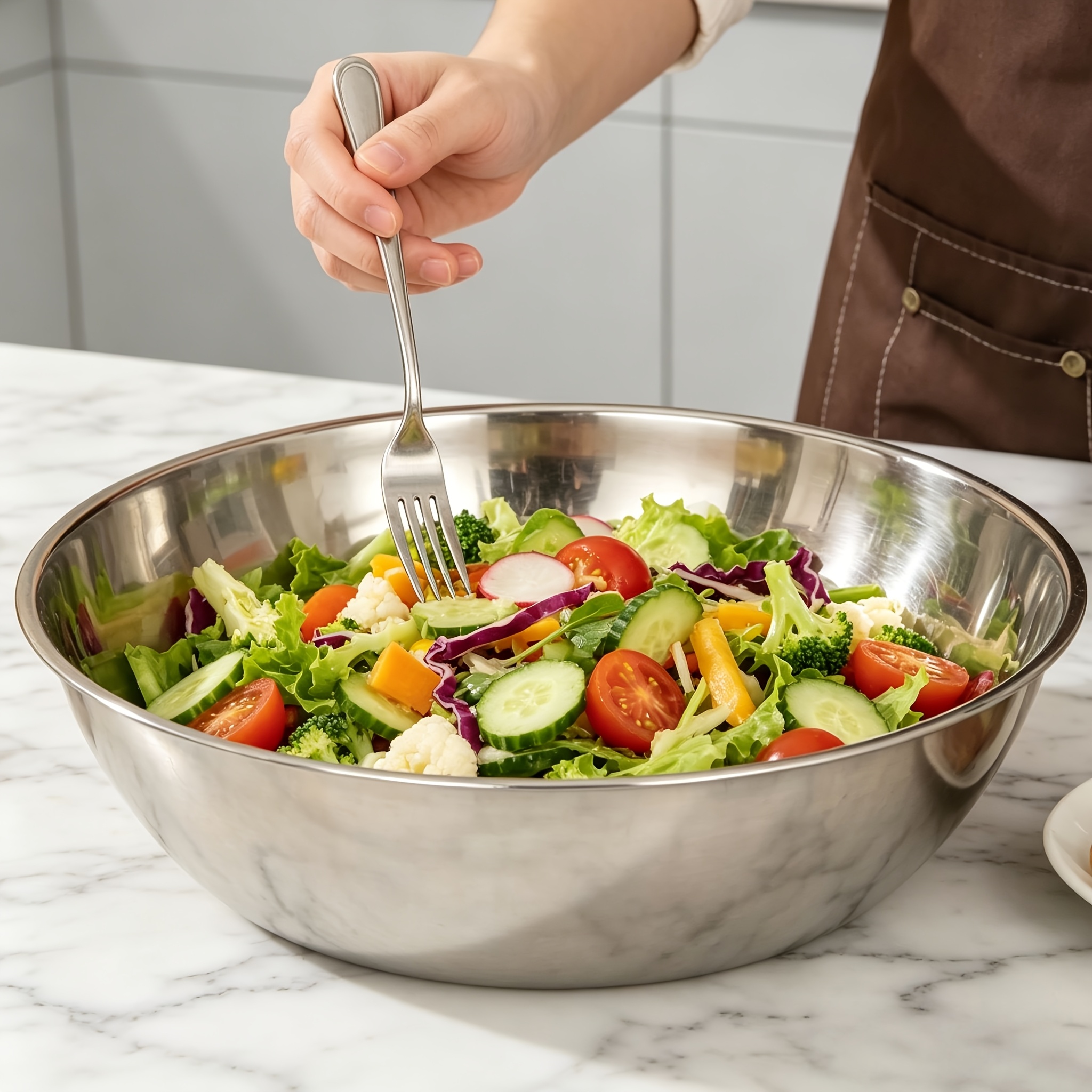 1Pcs, 32cm Stainless Steel Mix - đánh giá và giá Meal Prep Chicken