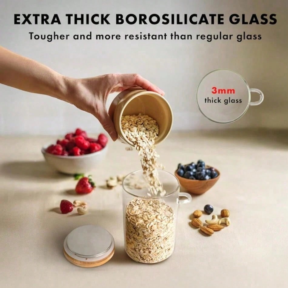 4 PCS Overnight Oats Container - đánh giá và giá Meal Prep Oatmeal Jars