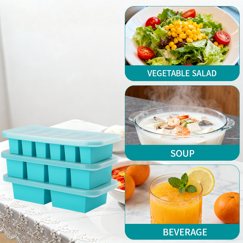 2 or 3-piece Silicone Freezer  - đánh giá và giá Meal Prep Chia Pudding