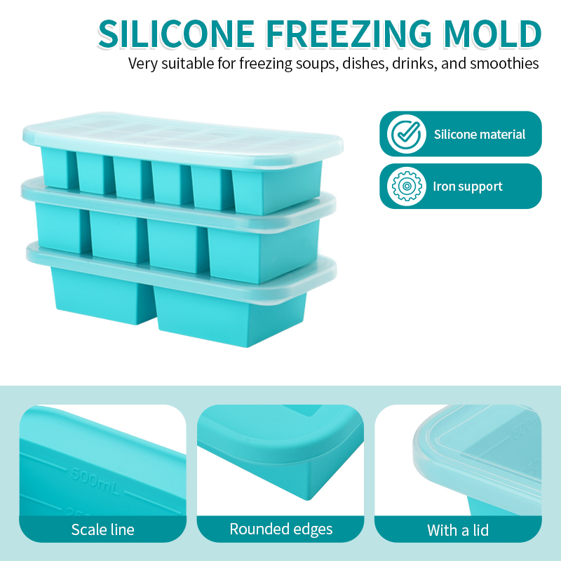 2 or 3-piece Silicone Freezer  - đánh giá và giá Meal Prep Chia Pudding