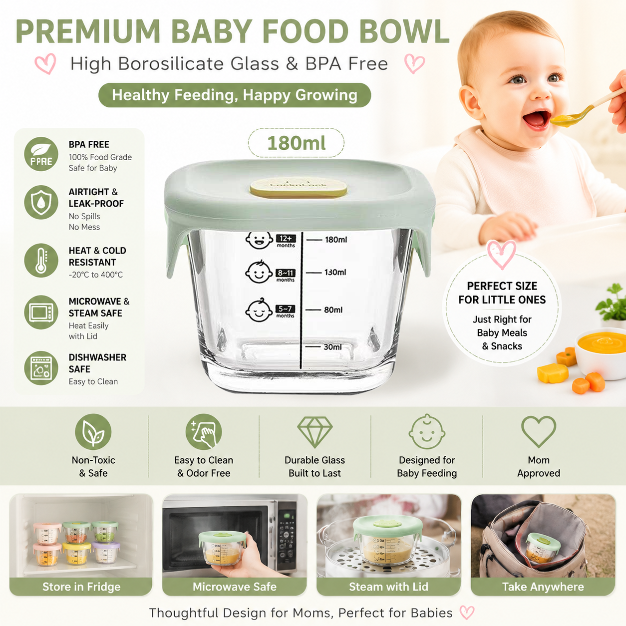 1 Pack Glass Food Storage Cont - đánh giá và giá Meal Prep Diet