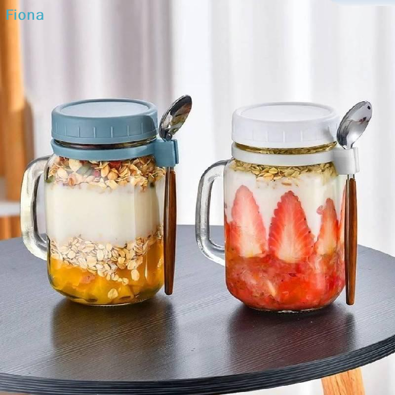 ✔500ml Overnight Oats Containe - đánh giá và giá Meal Prep Oatmeal Jars
