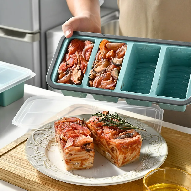 1pc Silicone Food Freezer Tray - đánh giá và giá Meal Prep Chia Pudding