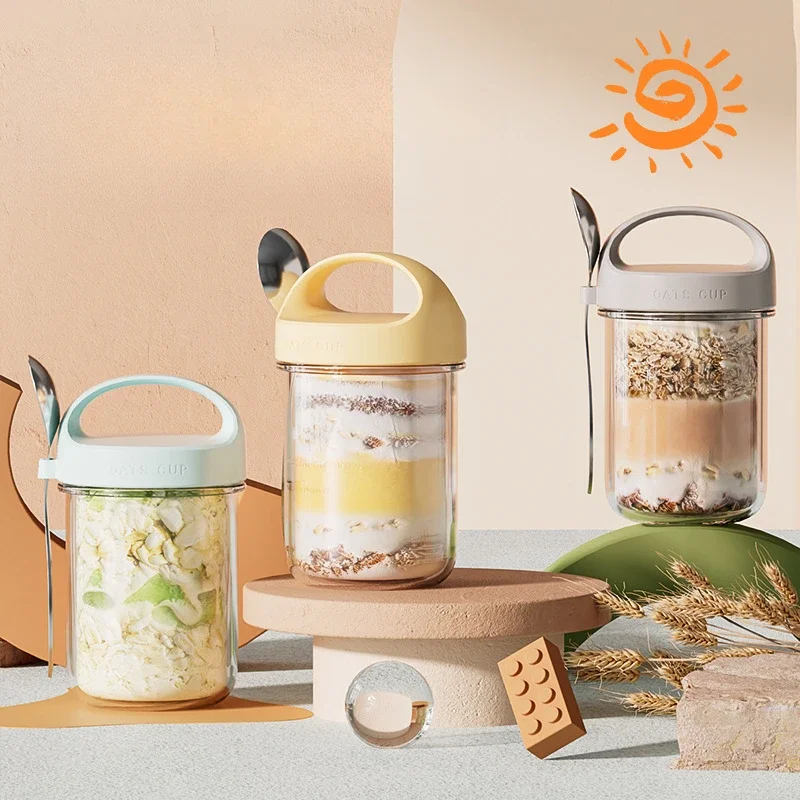 420ML New Breakfast Cups Oatme - đánh giá và giá Meal Prep Oatmeal Jars