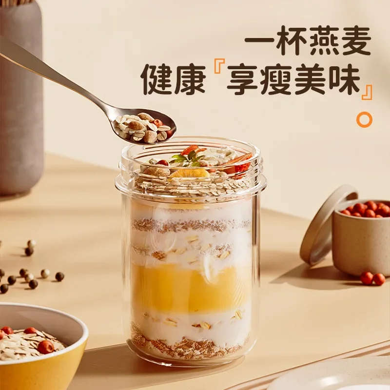 420ML New Breakfast Cups Oatme - đánh giá và giá Meal Prep Oatmeal Jars