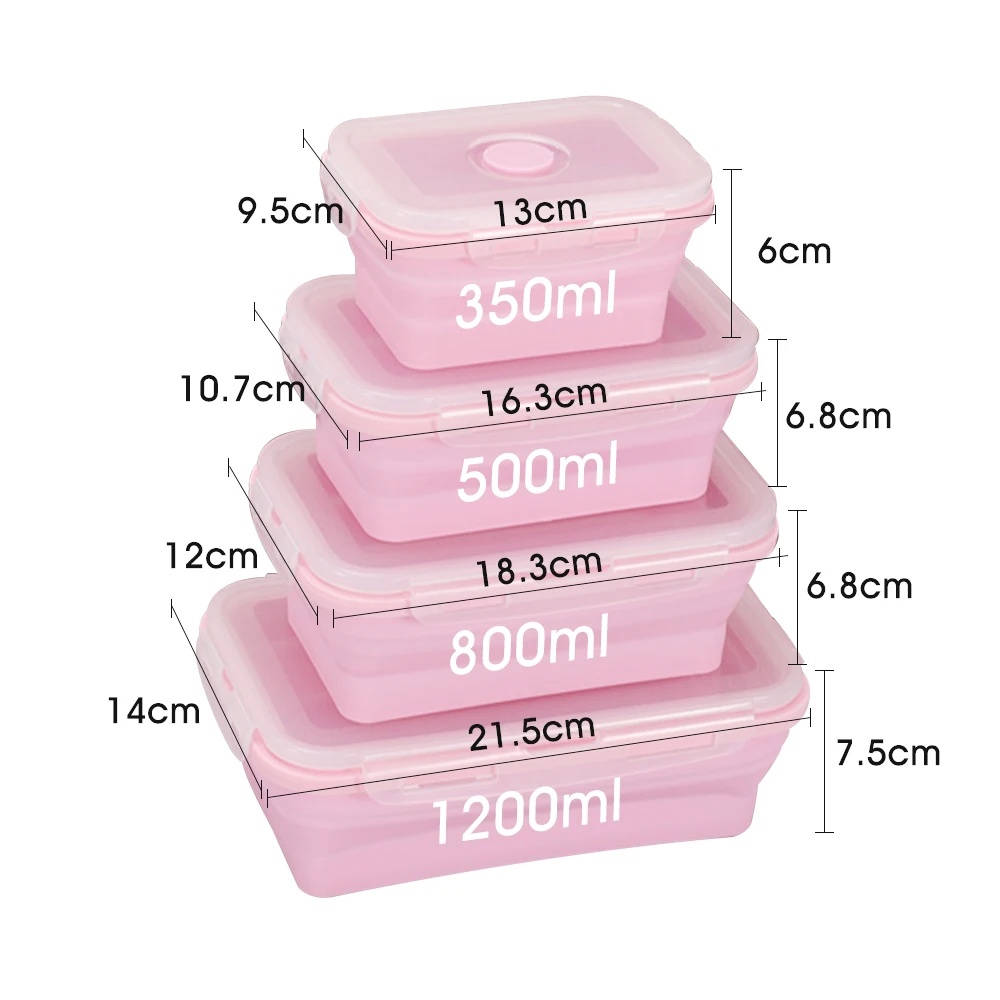Collapsible Food Storage Conta - đánh giá và giá Meal Prep Chia Pudding