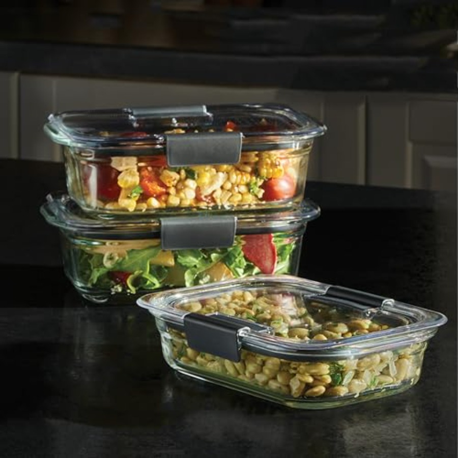 Brilliance Glass Food Storage  - đánh giá và giá Meal Prep Food