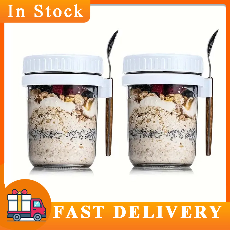 Overnight Oats Container with  - đánh giá và giá Meal Prep Oatmeal Jars