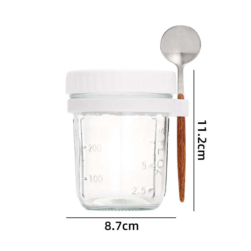 Overnight Oats Container with  - đánh giá và giá Meal Prep Oatmeal Jars