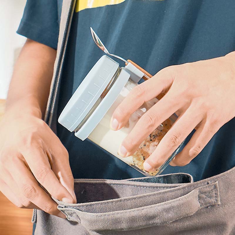 Overnight Oats Container with  - đánh giá và giá Meal Prep Oatmeal Jars