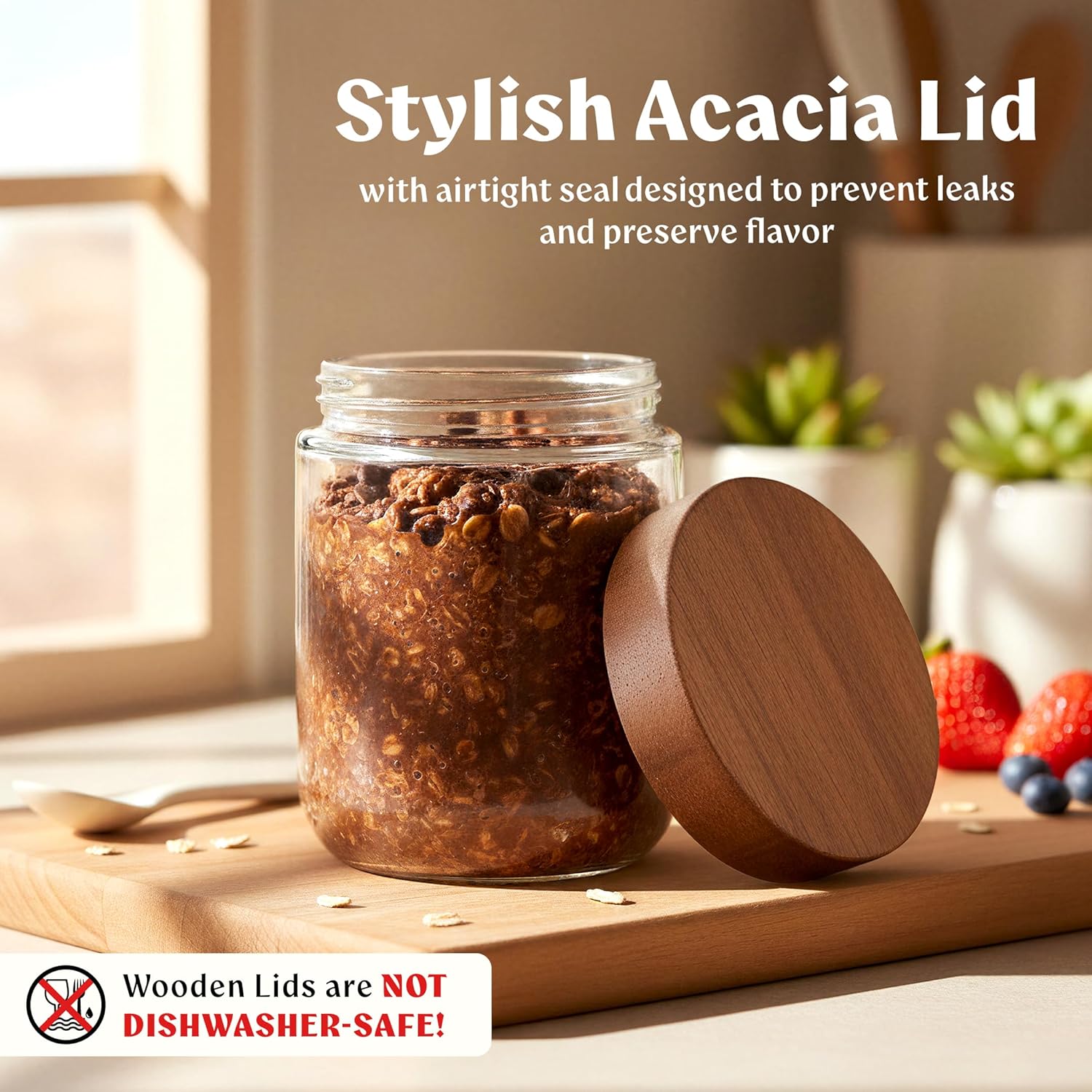 Overnight Oats Containers with - đánh giá và giá Meal Prep Oatmeal Jars