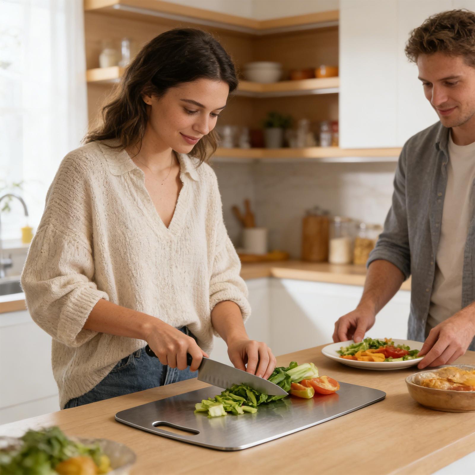 Stainless Steel Cutting Boards - đánh giá và giá Meal Prep Chicken