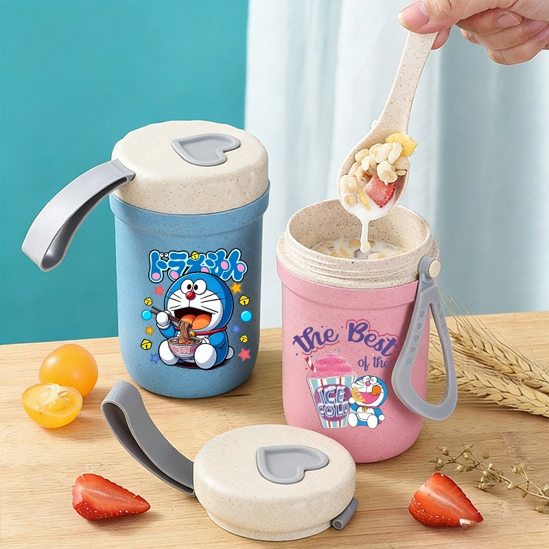 Doraemon Girl Boy Portable Bre - đánh giá và giá Meal Prep Oatmeal Jars