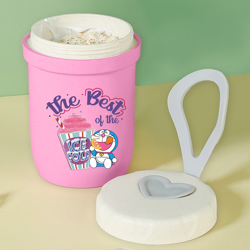 Doraemon Girl Boy Portable Bre - đánh giá và giá Meal Prep Oatmeal Jars