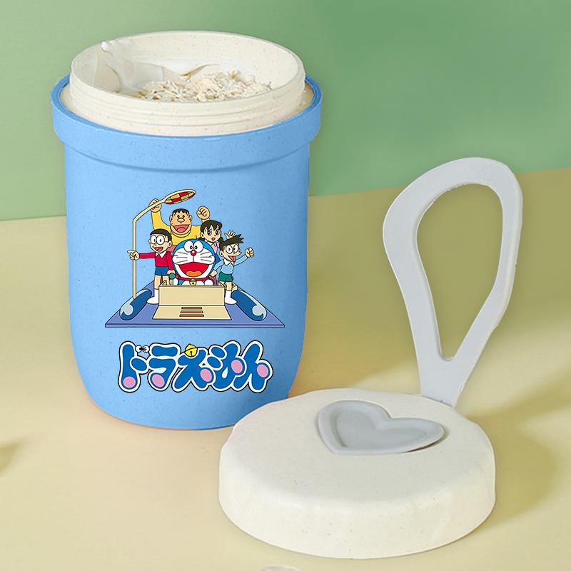 Doraemon Girl Boy Portable Bre - đánh giá và giá Meal Prep Oatmeal Jars