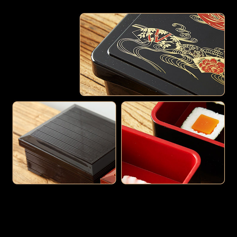 Japanese Lunch Box Sushi Box F - đánh giá và giá Meal Prep Chia Pudding