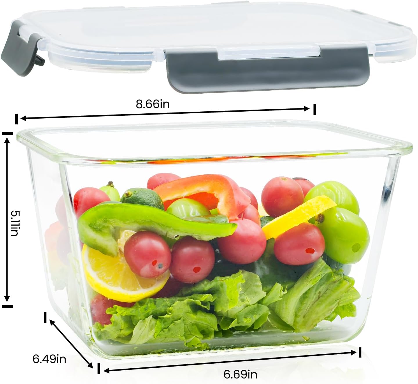 Large Glass Storage Containers - đánh giá và giá Meal Prep Chicken