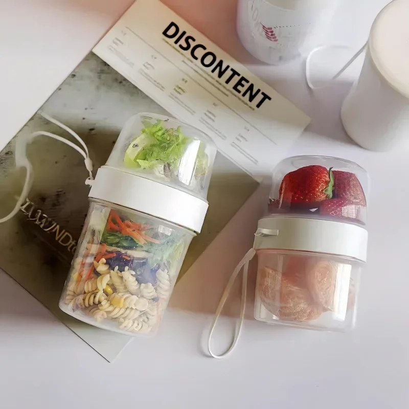 Carry Breakfast Cup Salad Cups - đánh giá và giá Meal Prep Oatmeal Jars